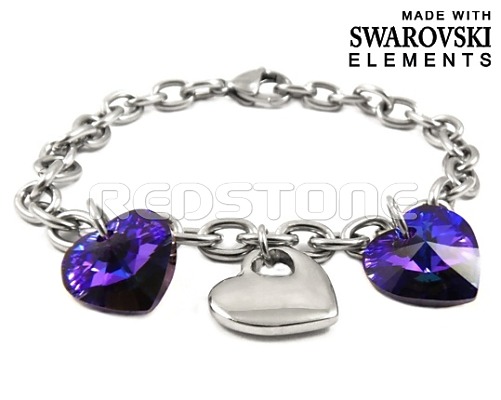 Náramok Swarovski Elements RED814